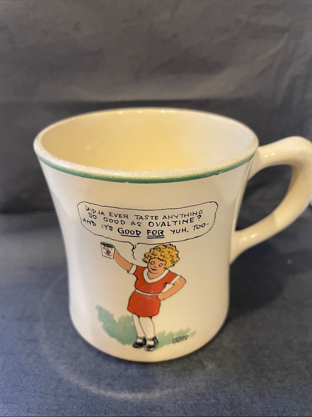 Vintage Little Orphan Annie Ovaltine Mug